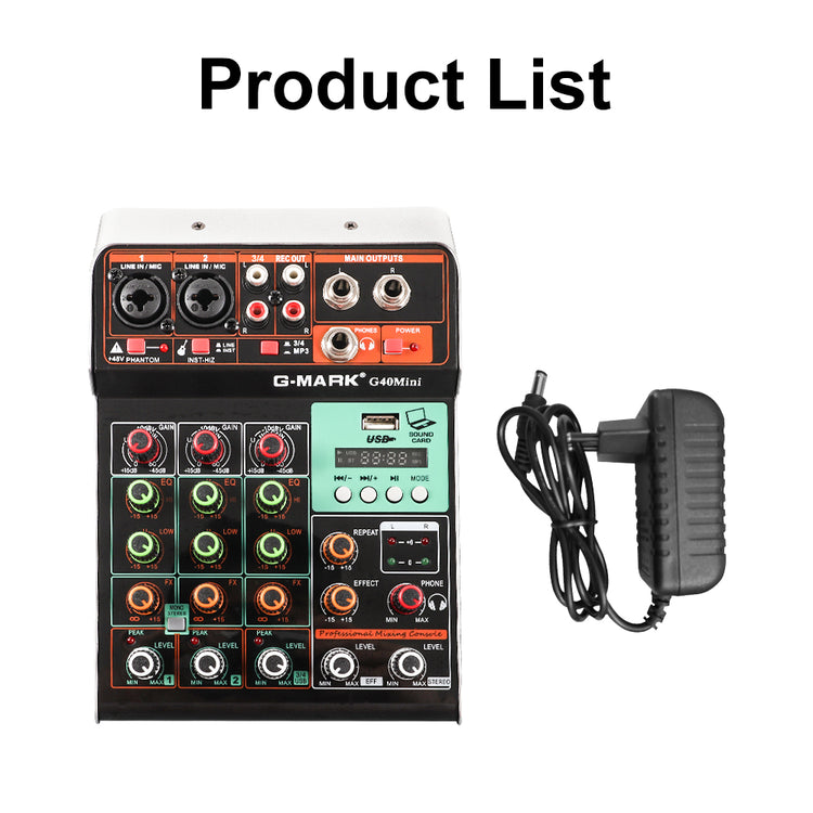 G-MARK G40MINI Professional Mixer  专业混音器