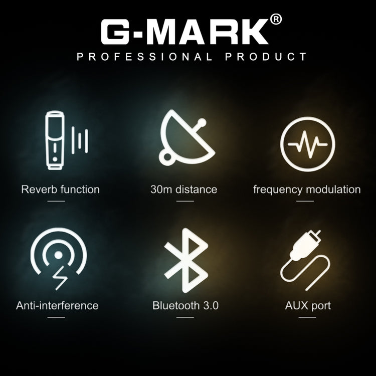 G-MARK Karaoke Base 3 蓝牙无线一拖二麦克风