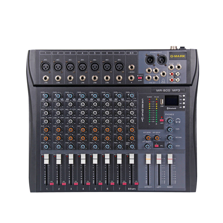 G-MARK MR-80S Mixer G-MARK8路专业混音器