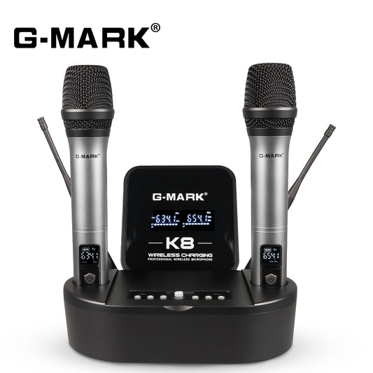 Microphone Sans Fil G-mark X333 Mic Dynamique Professionnel Uhf Avec Effet  De Réverbération Pour Fête De Haut-parleur, Ktv, Mariage, Mode en ligne