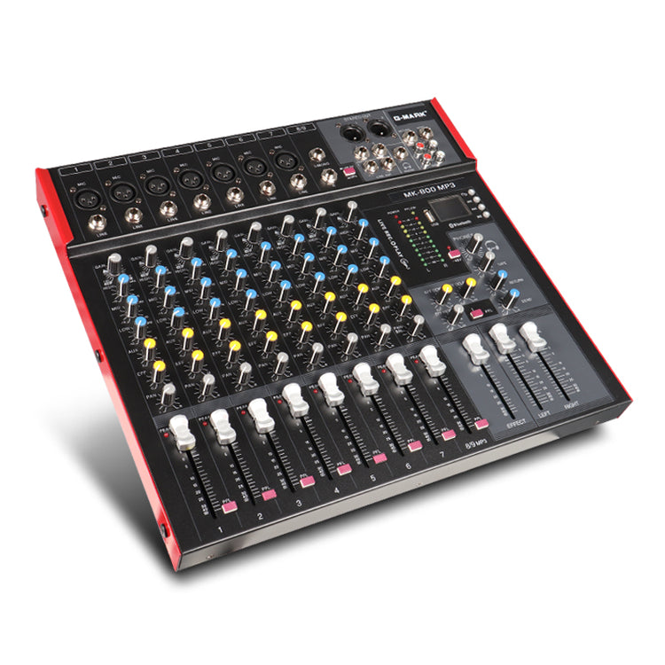 G-mark Mr80s Professional 8 Channel Audio Mixer Console W/ Mp3 Player,  Bluetooth Connection, +48v Phantom Power, And Mac Or Pc Universal  Compatibility : Target