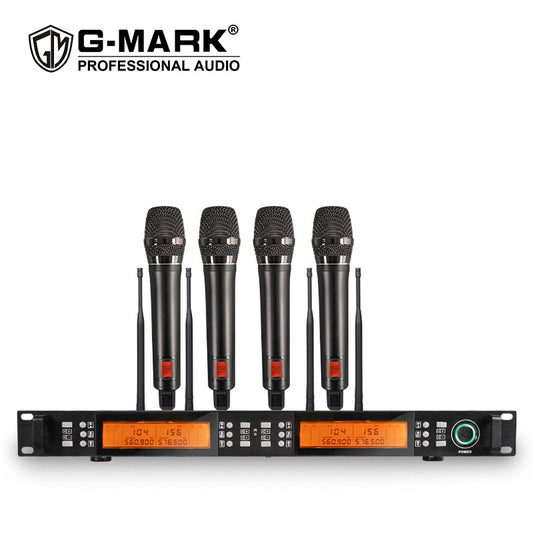 Wireless Microphone System G-MARK GT400 一拖四UHF无线麦克风